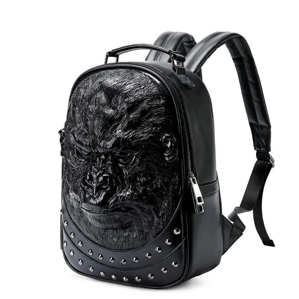 3D Backpack 3D modeling Waterproof Studded Apeman Wild Backpack Hip Hop Rucksacks