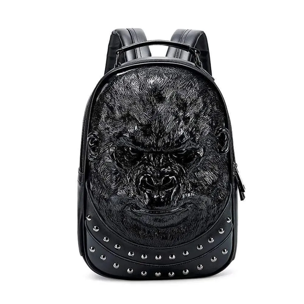 3D Backpack 3D modeling Waterproof Studded Apeman Wild Backpack Hip Hop Rucksacks