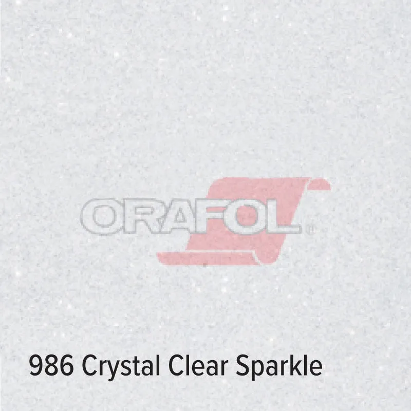 986 Crystal Clear Sparkling Glitter Adhesive Vinyl | Oracal 851