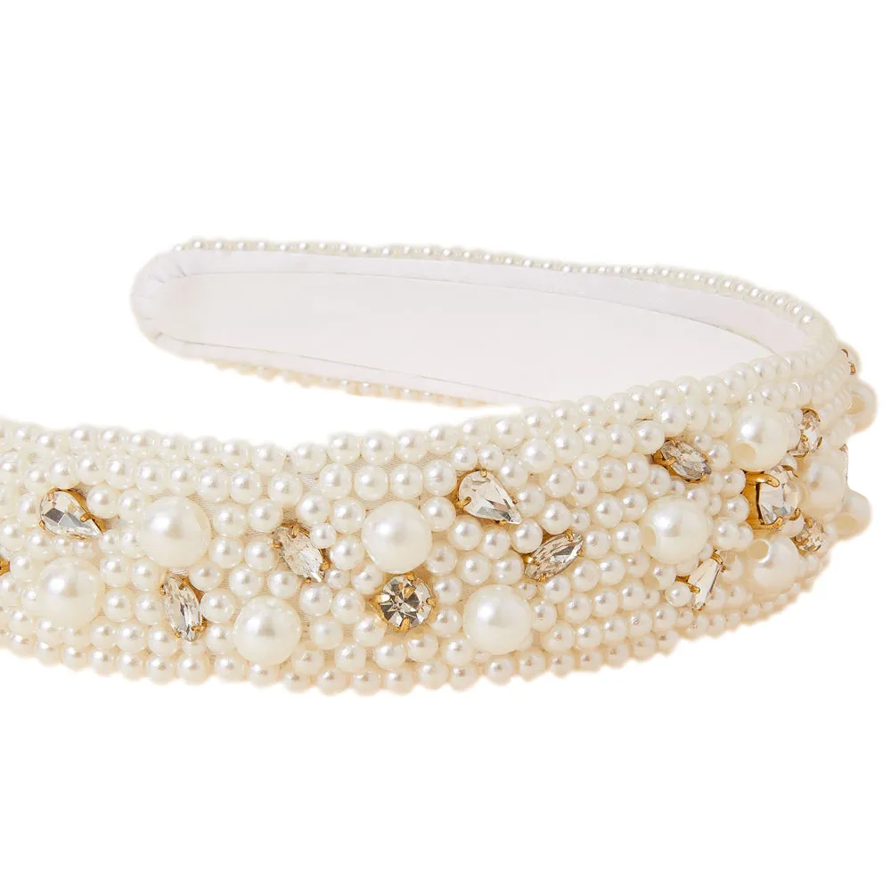 Accessorize London Women's Pearl And Gem Headband