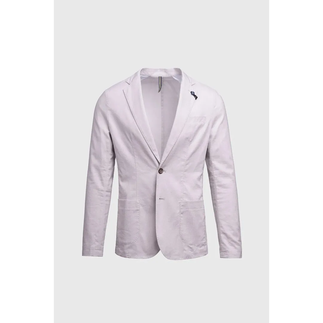 Alvari - Men's Grey Linen Summer Blazer