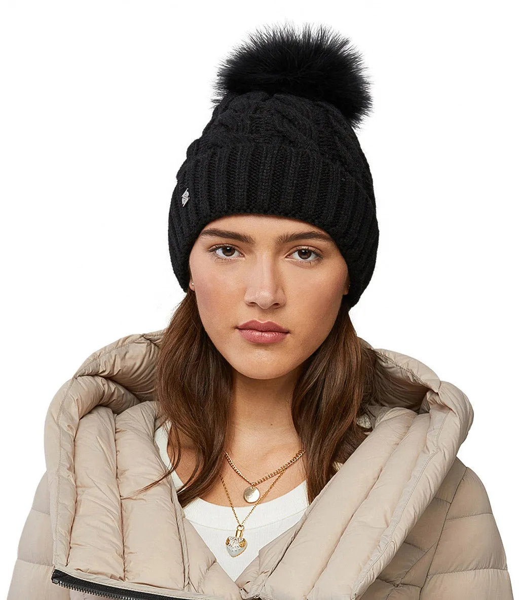 Amalie Beanie With Detachable Pompom - Women's|-|Bonnet à pompon amovible Amalie - Femme