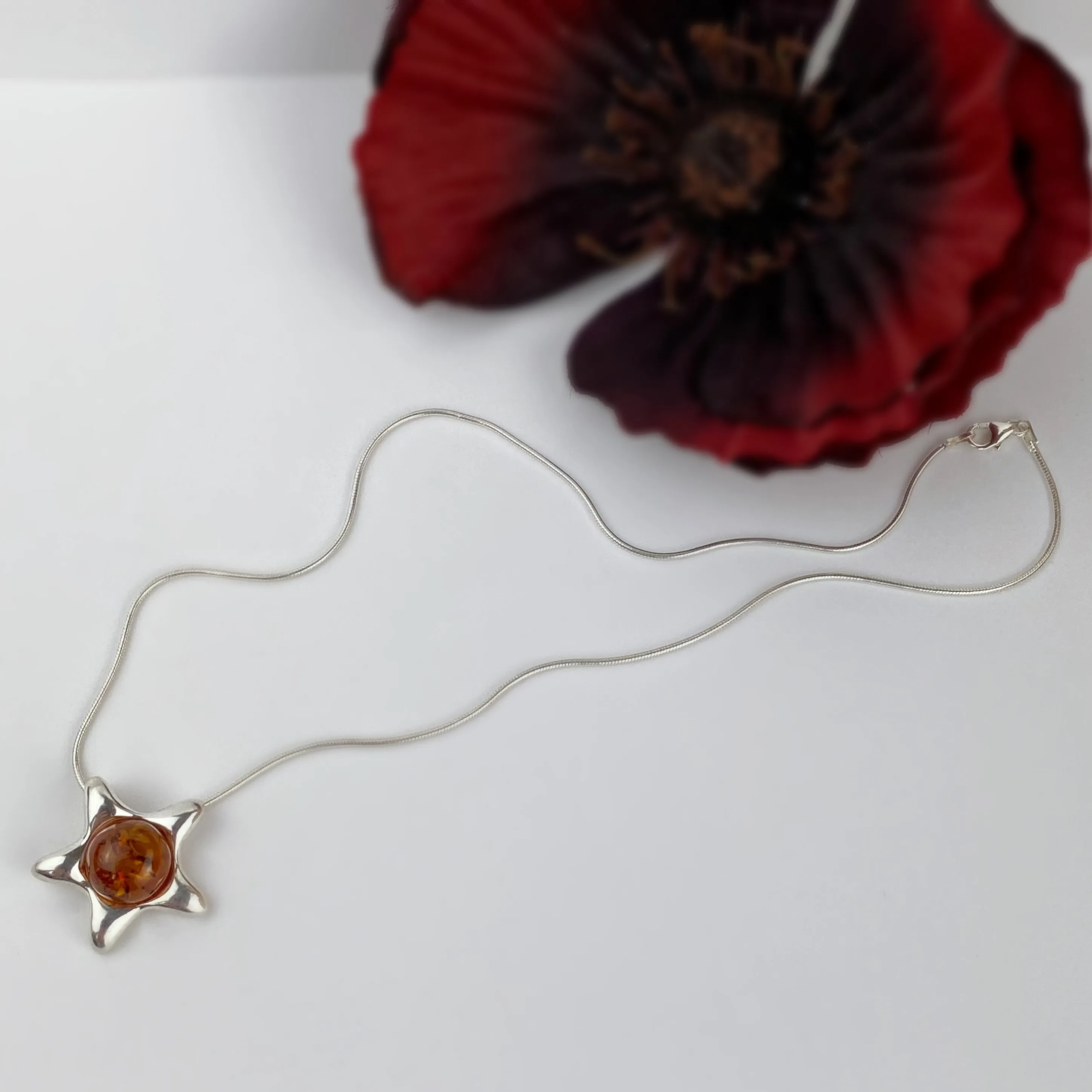 Amber Star Pendant - VP429