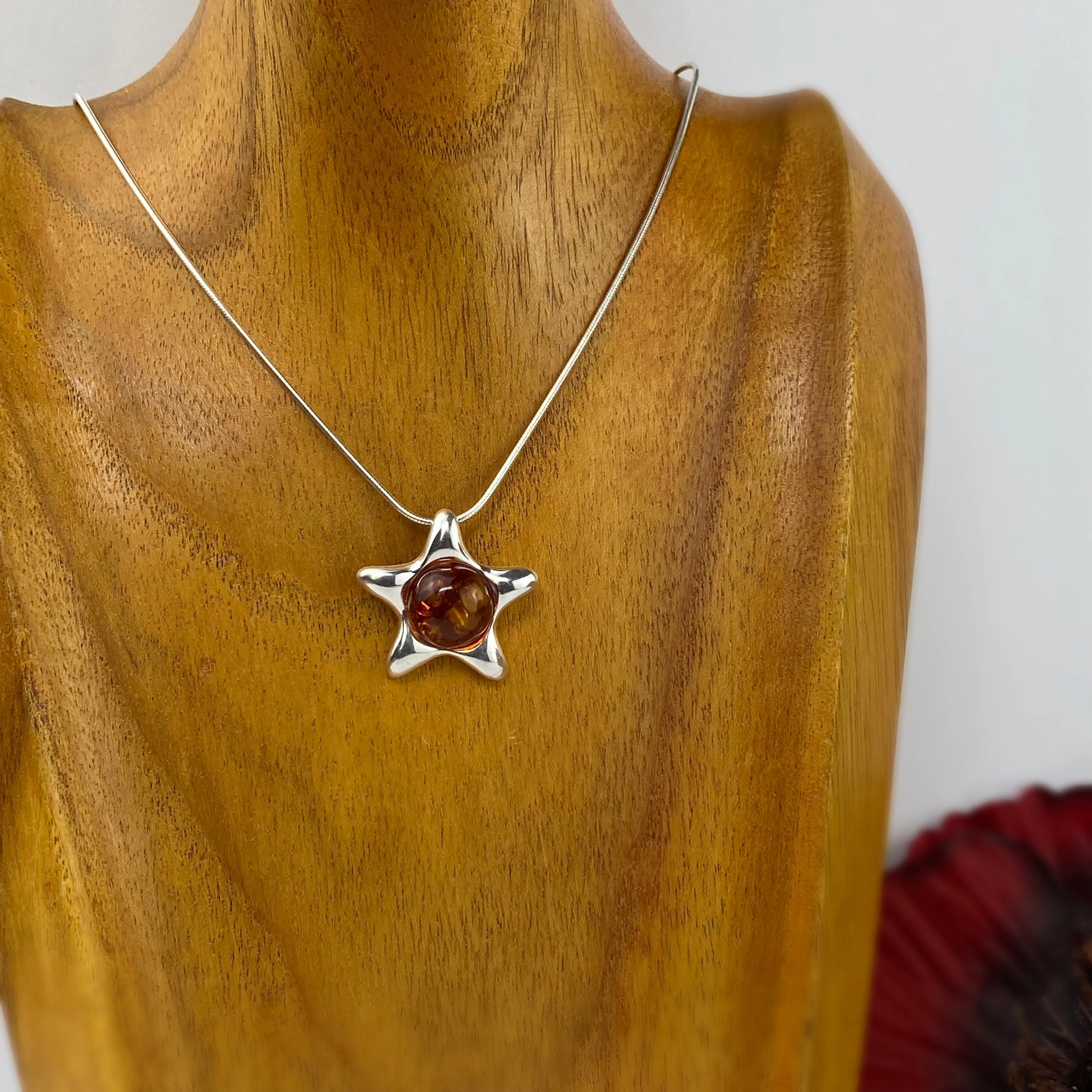 Amber Star Pendant - VP429