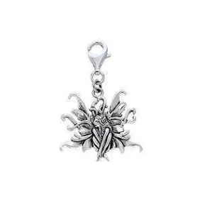 Amy Brown Blue Fairy ~ Sterling Silver Clip Charm TWC032