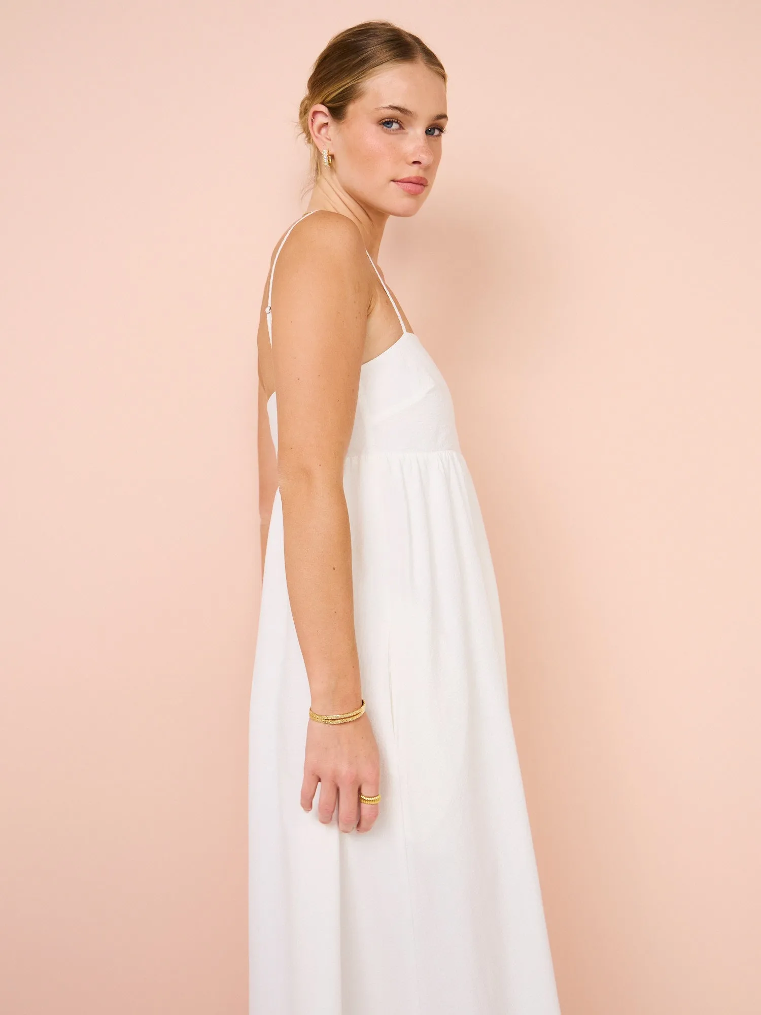 Assembly Label Seraphina Seersucker Dress in White