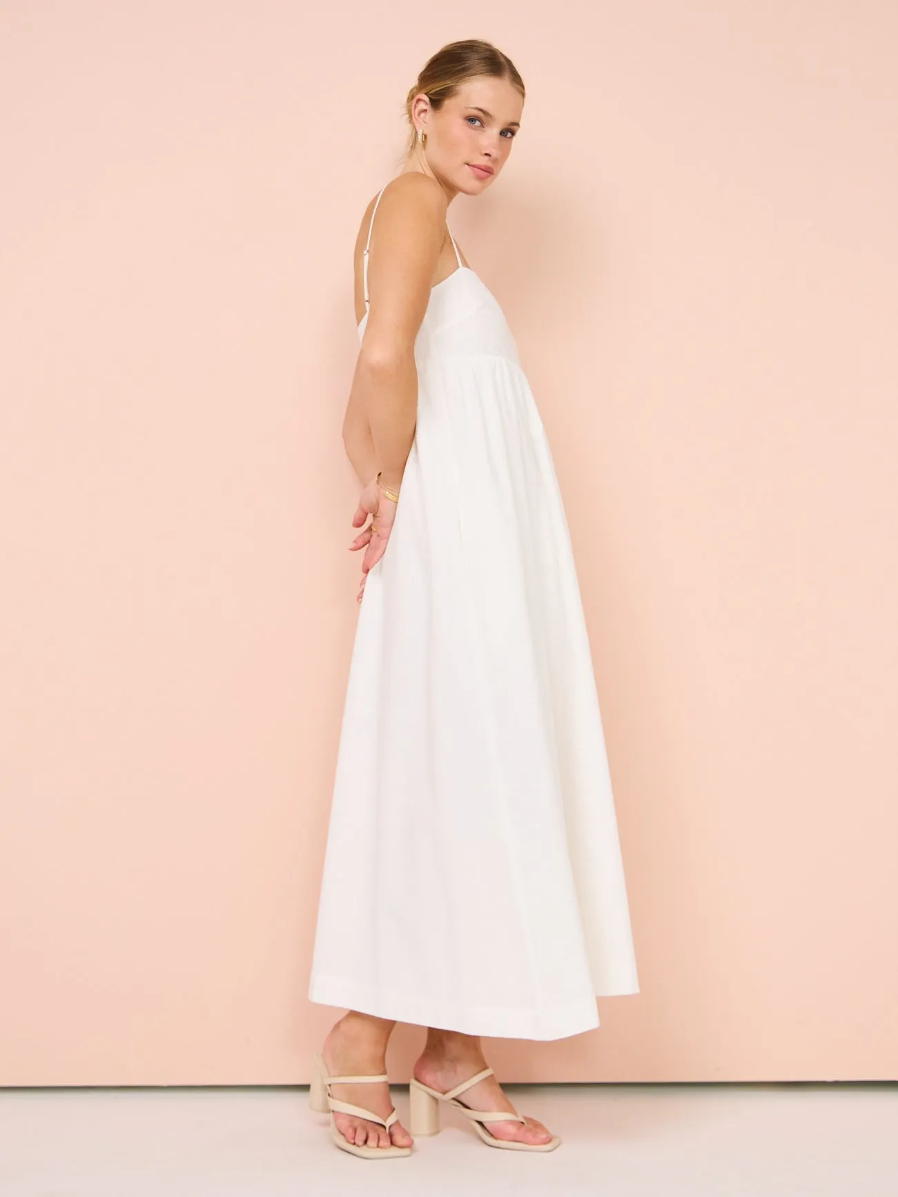 Assembly Label Seraphina Seersucker Dress in White