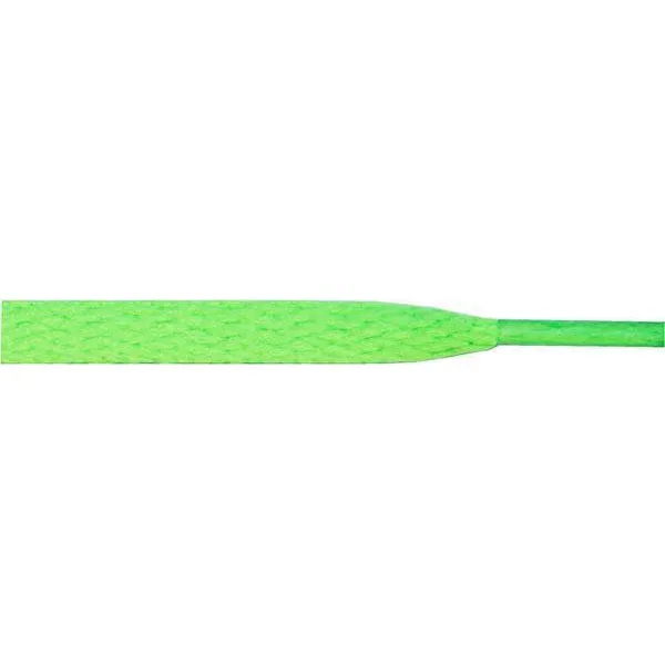 Athletic Flat 5/16 - Neon Green (12 Pair Pack) Shoelaces