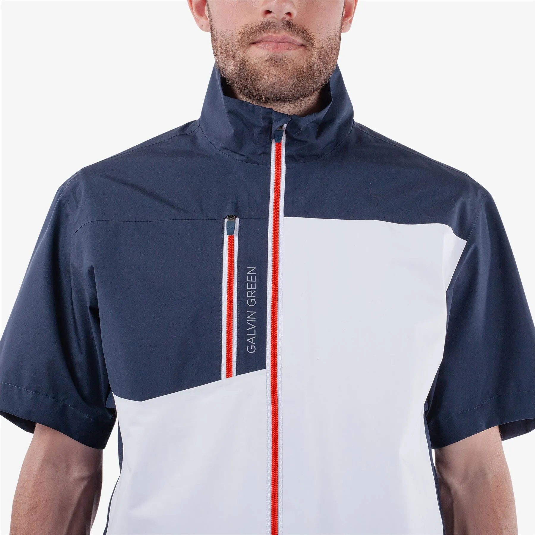 Axl GORE-TEX SS Waterproof Jacket White/Navy/Red - AW24