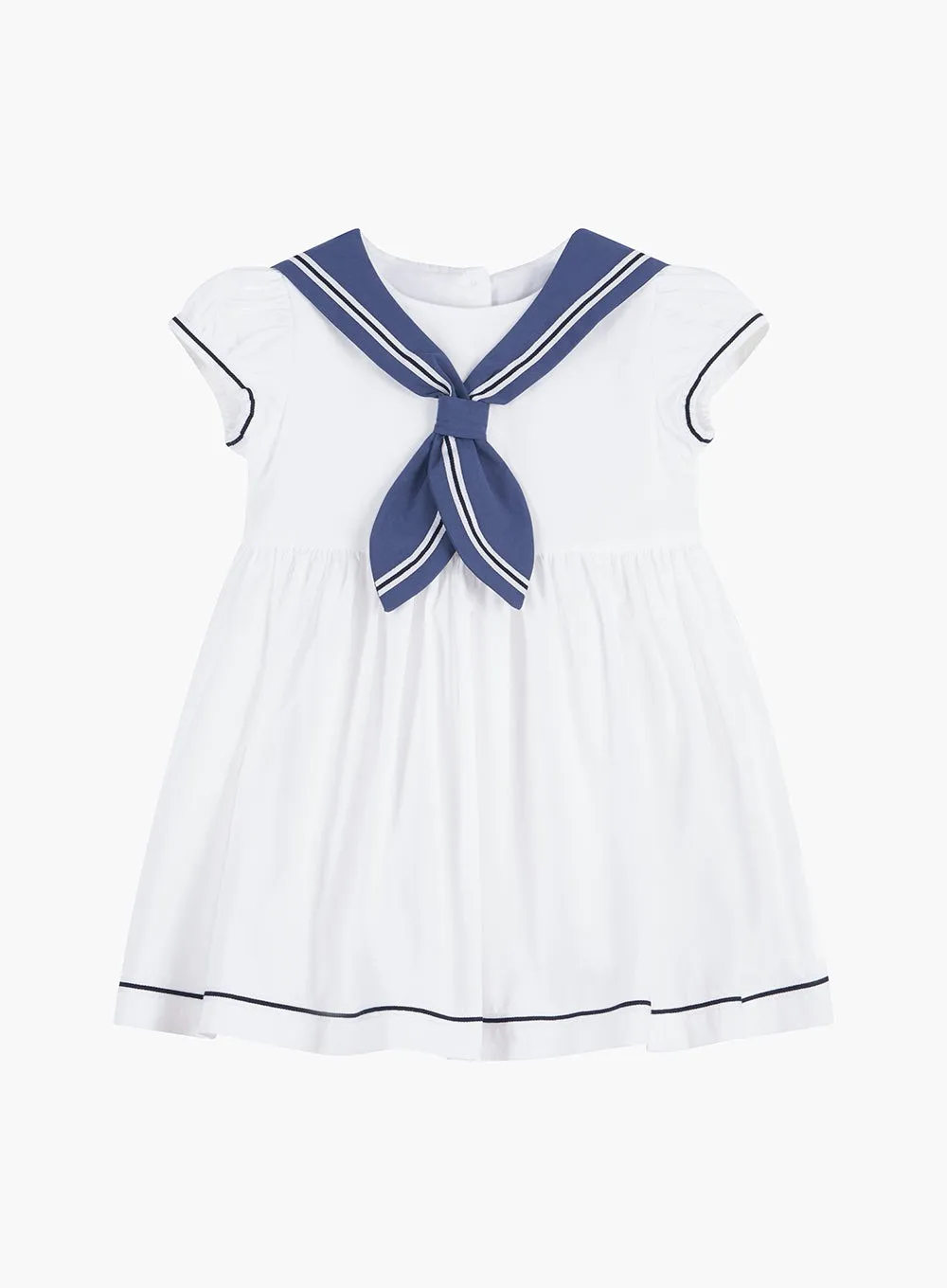 Baby Philippa Sailor Dress in White