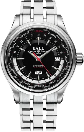 BALL Worldtime GM2020D-S1CJ-BK Mens Watch Box Papers