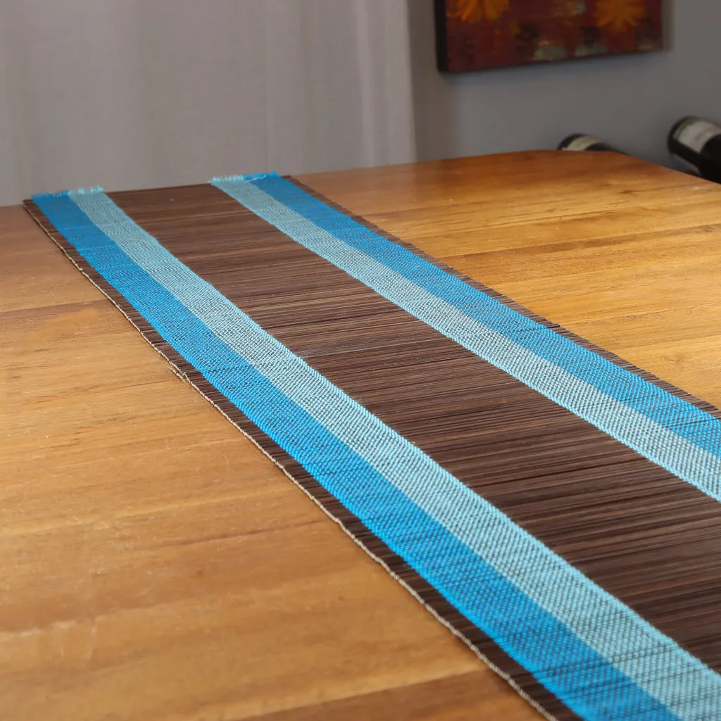 Bamboo Table Runner - Blue