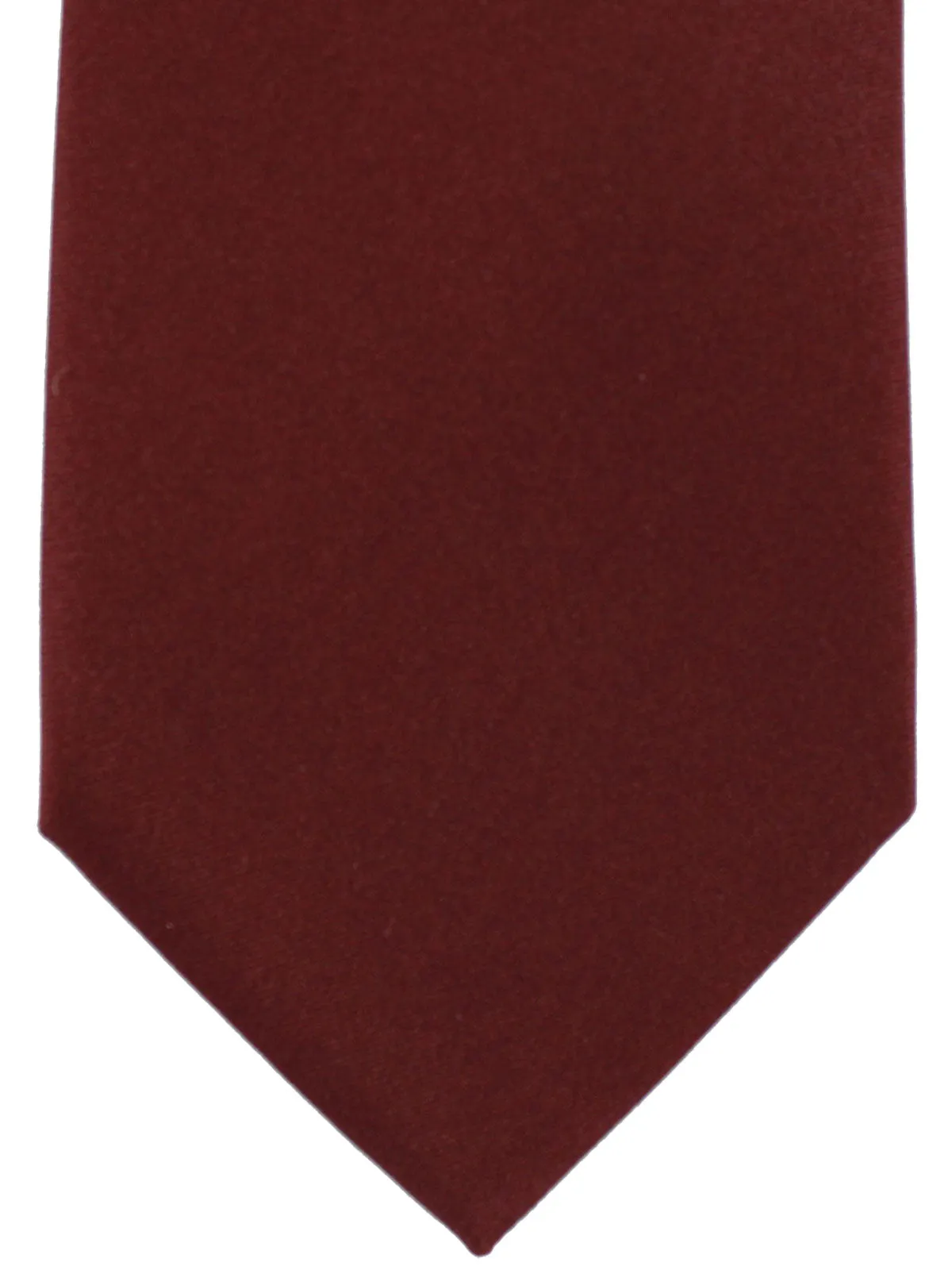 Battistoni Tie Maroon Solid Design