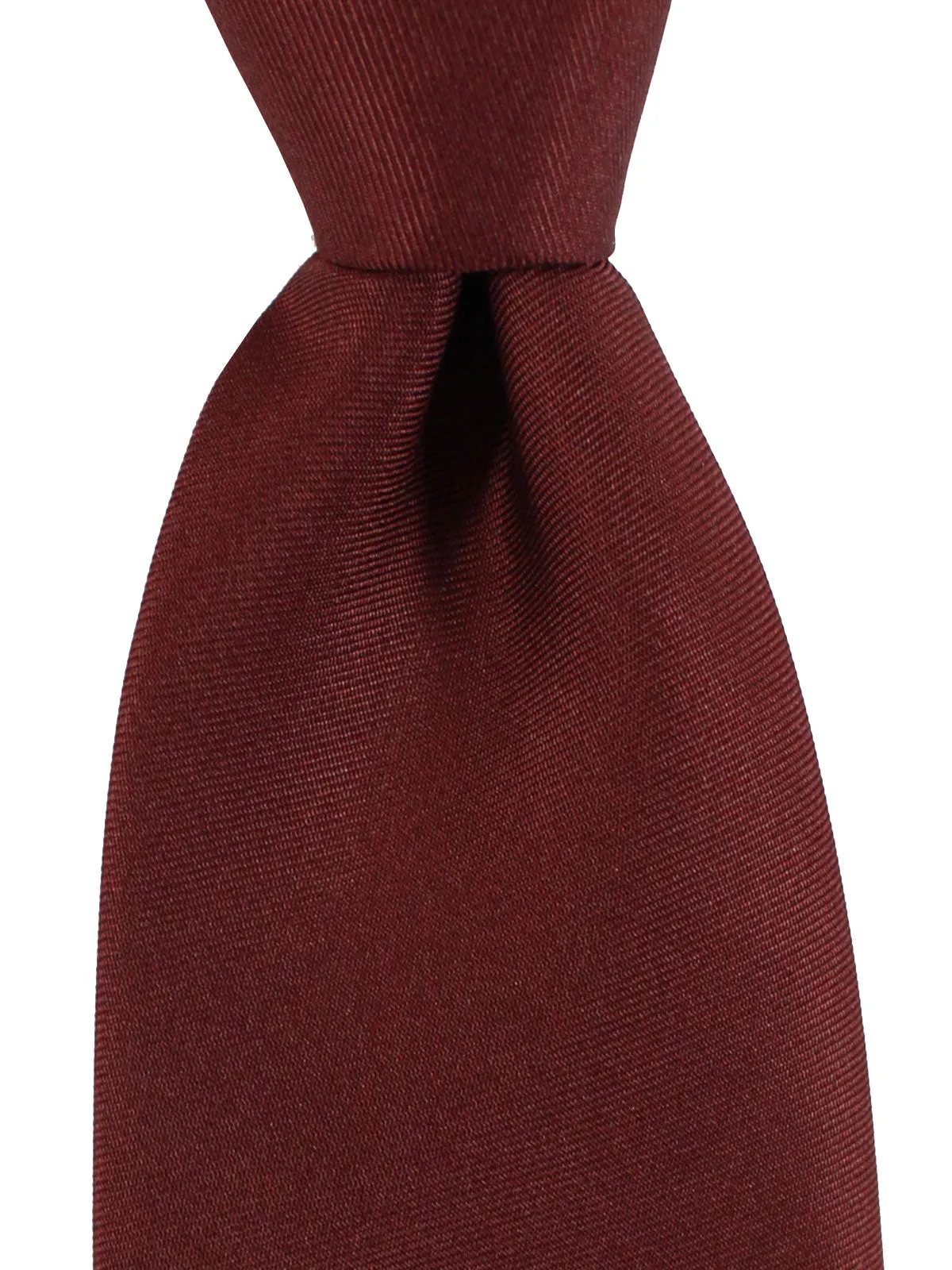 Battistoni Tie Maroon Solid Design