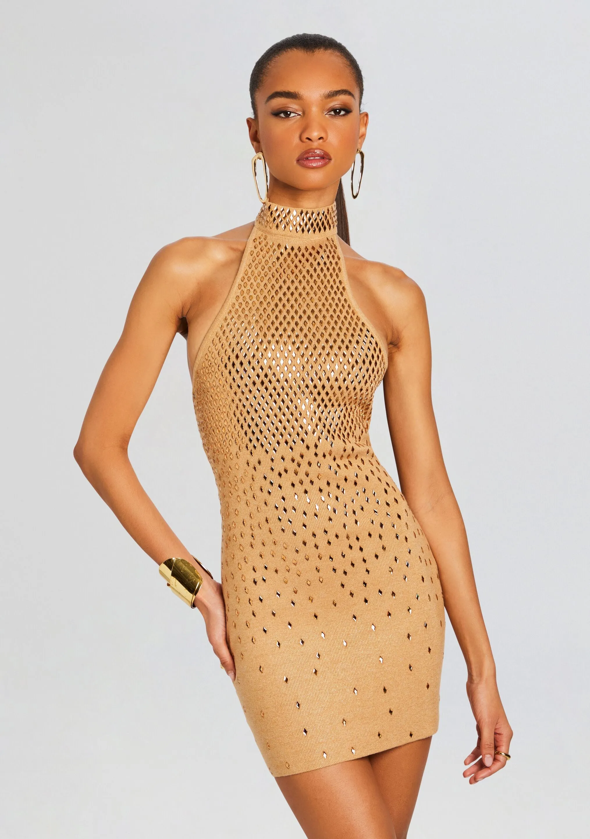 Bindi Embellished Knit Dress