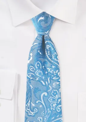 Blue Jay Proper Paisley Necktie