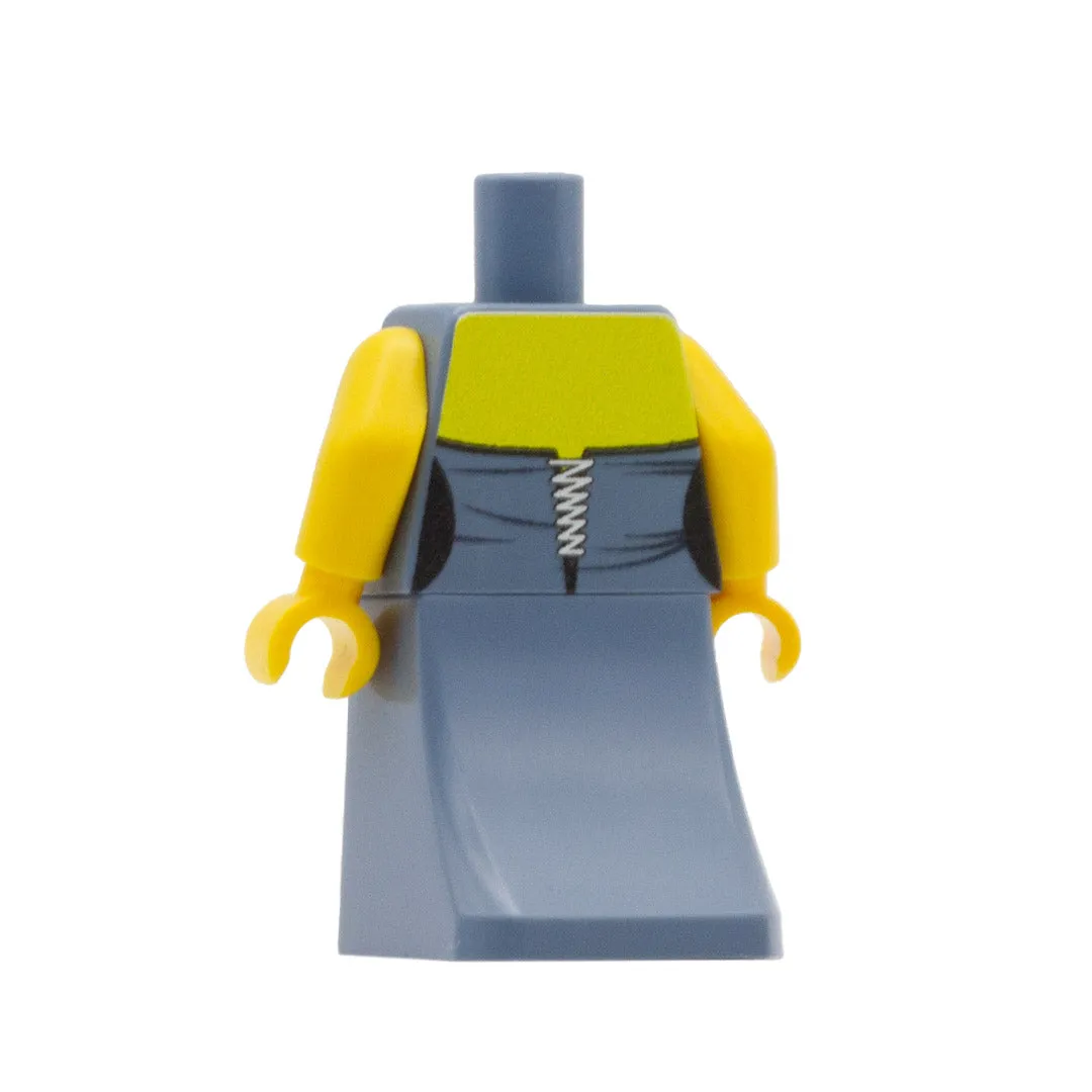 Bridesmaid Wrapped Dress with Necklace (Various Colours) - Custom Design Minifigure Outfit