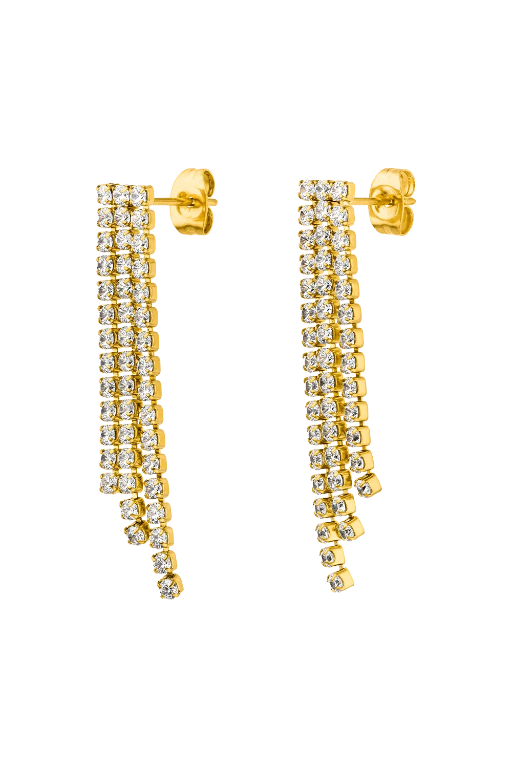 Brilliant Earrings 14K Gold Plated