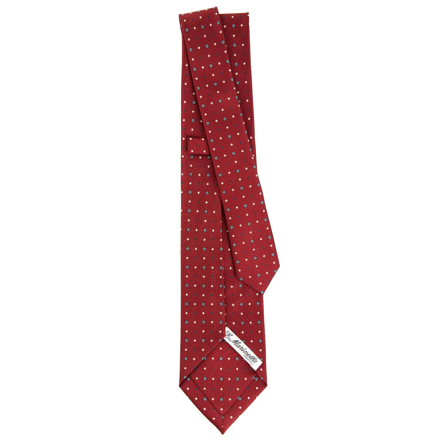 BURGUNDY 7 FOLD SARTORIAL SILK TIE