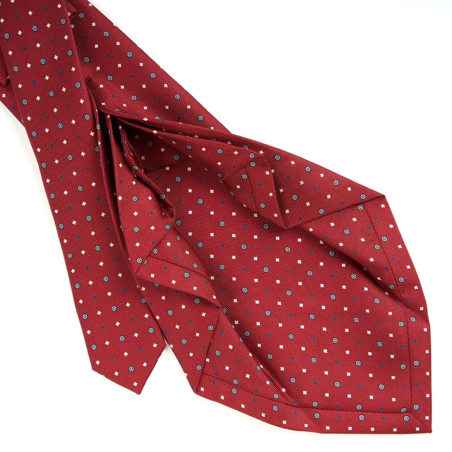 BURGUNDY 7 FOLD SARTORIAL SILK TIE