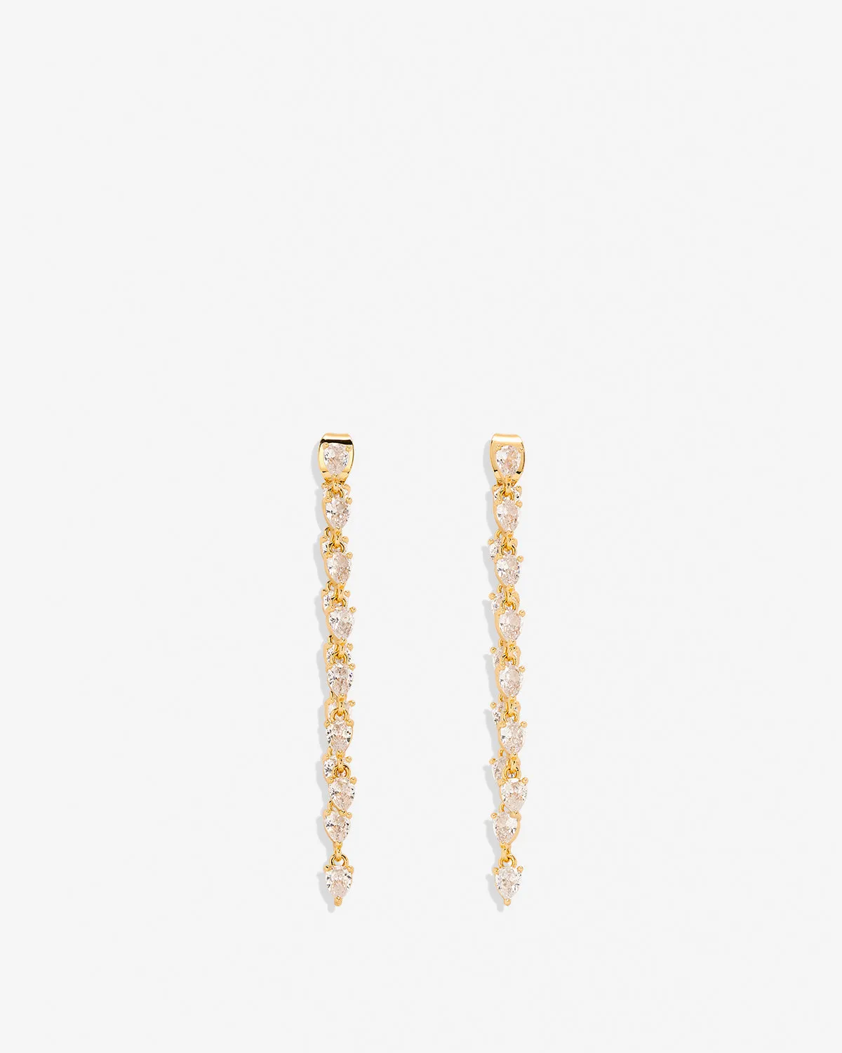 By My Side Pear Cut Chandelier Earrings