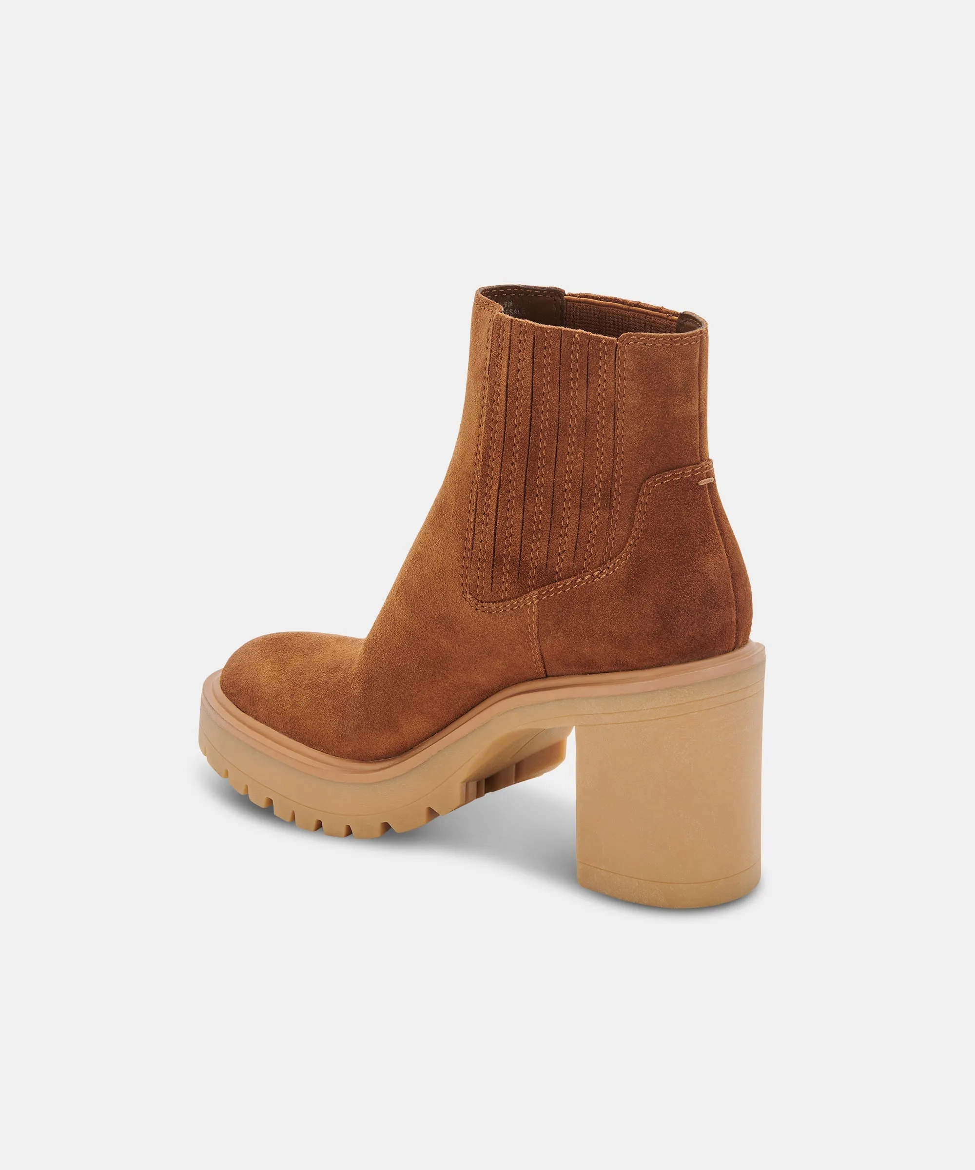 CASTER H2O BOOTIES CAMEL SUEDE re:vita