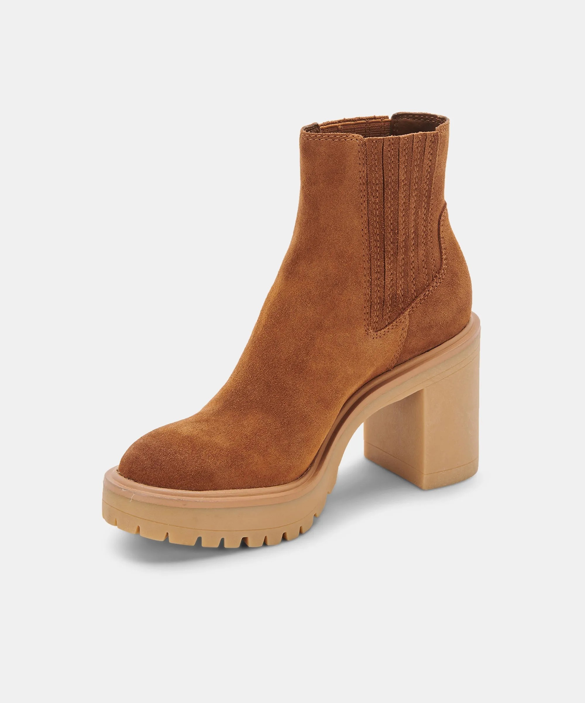 CASTER H2O BOOTIES CAMEL SUEDE re:vita