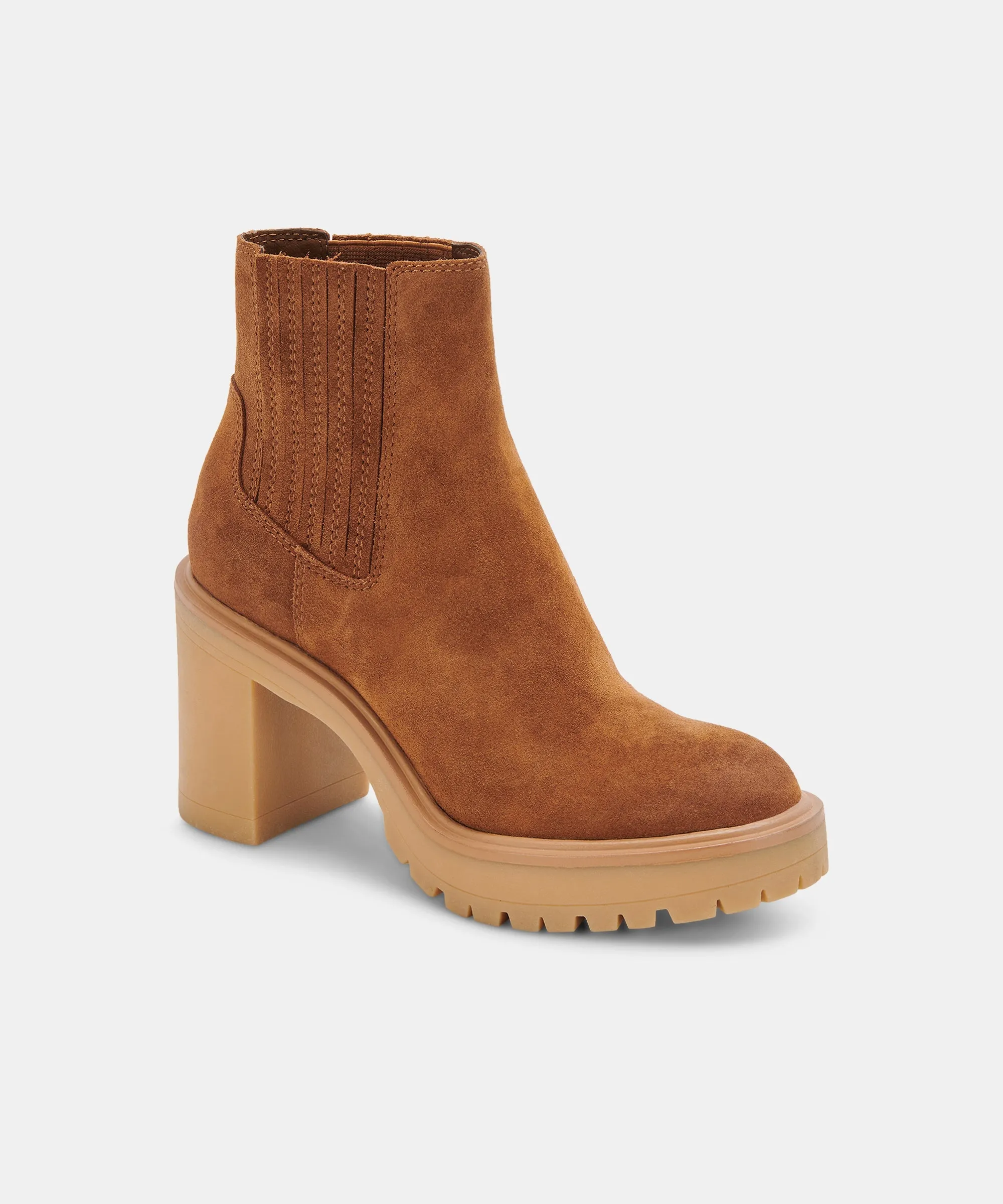 CASTER H2O BOOTIES CAMEL SUEDE re:vita