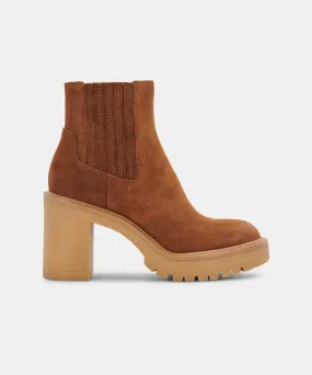 CASTER H2O BOOTIES CAMEL SUEDE re:vita