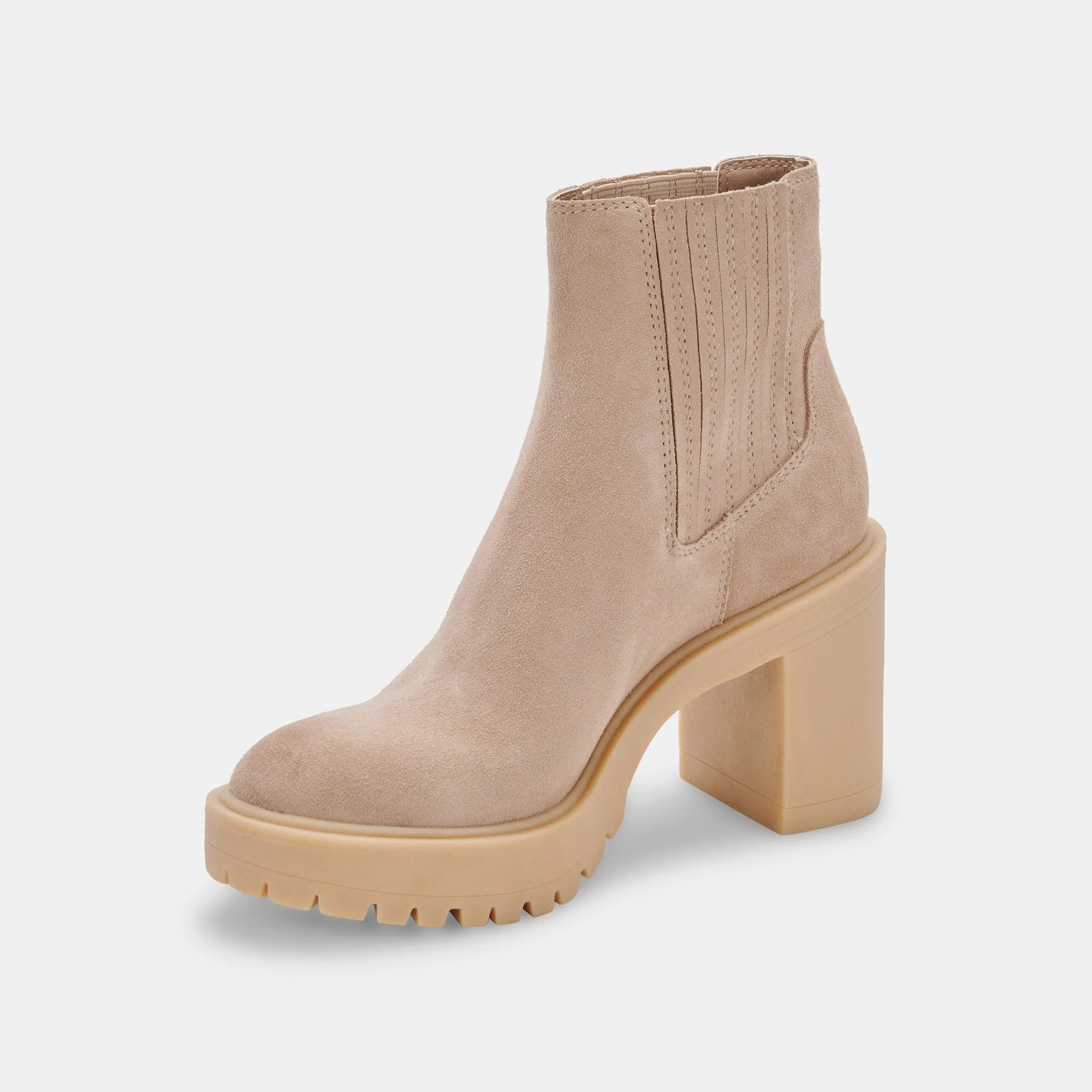 CASTER H2O WIDE BOOTIES DUNE SUEDE - re:vita