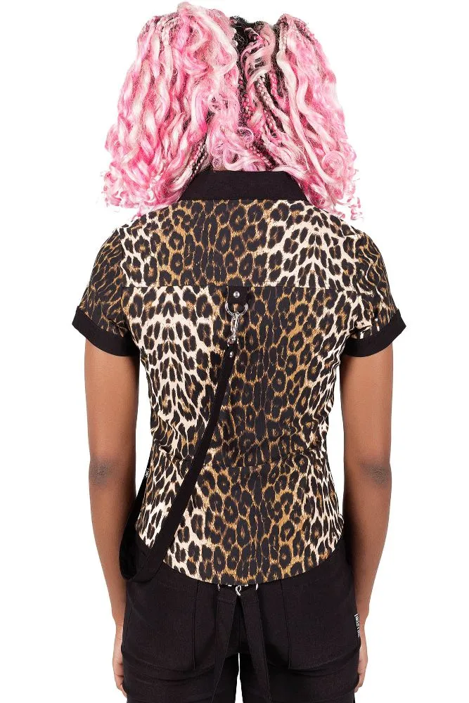 Cat's Meow Cap-Sleeve Shirt - Resurrect