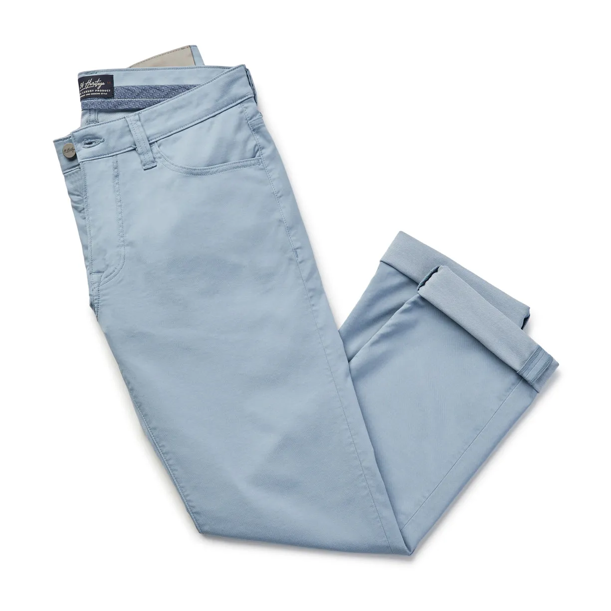 Charisma Relaxed Straight Pants In French Blue Summer Coolmax