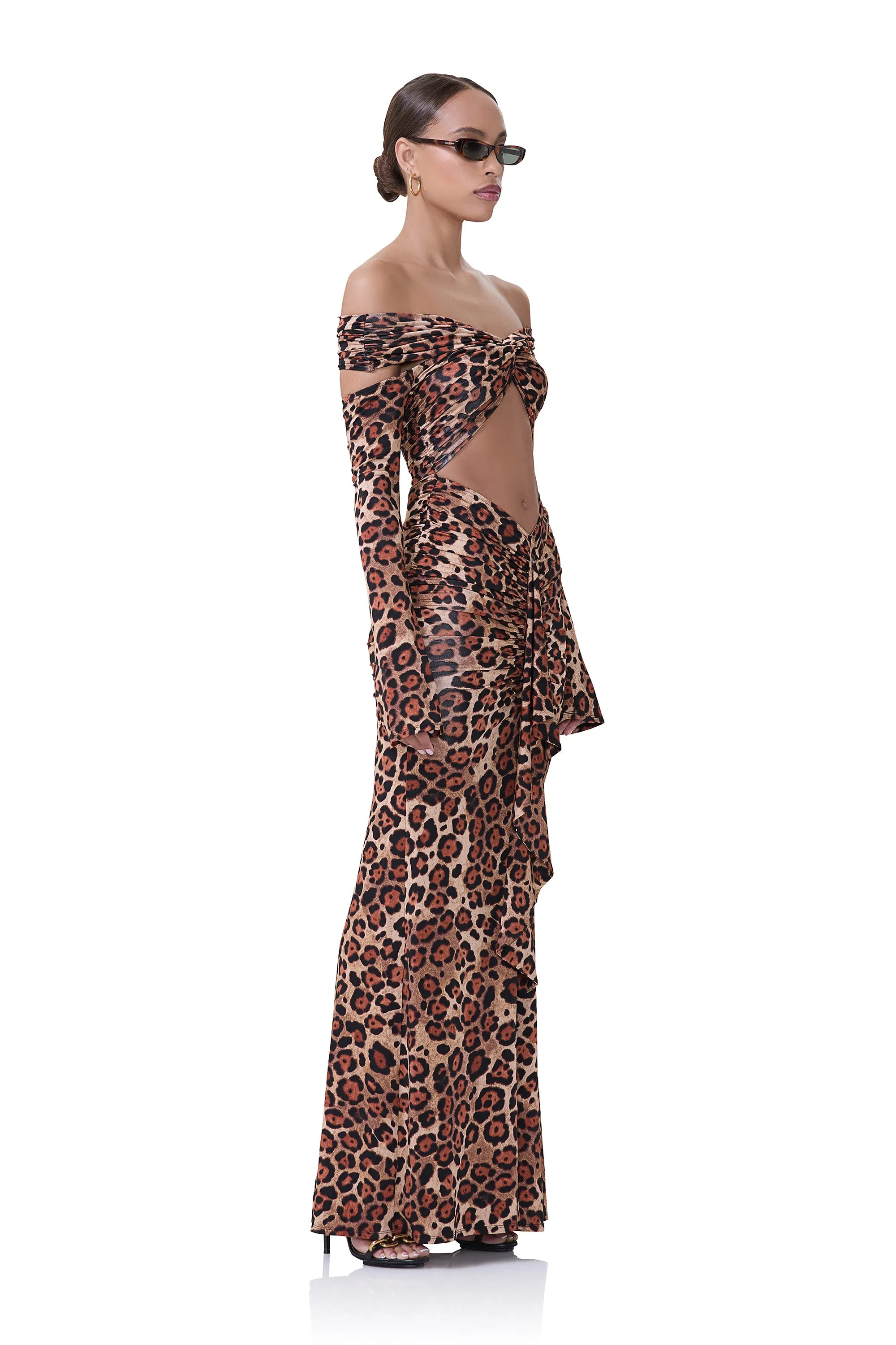 Chester Dress - Cocoa Leopard