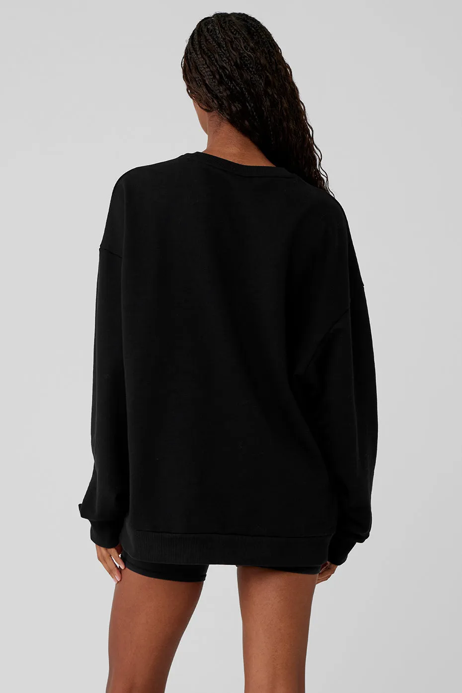 Chill Crew Neck Pullover - Black