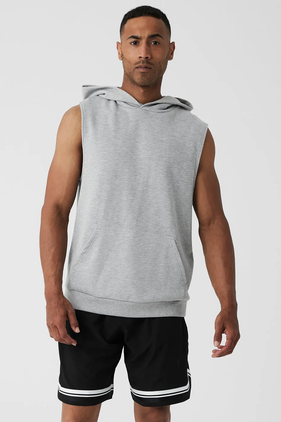 Chill Sleeveless Hoodie - Athletic Heather Grey