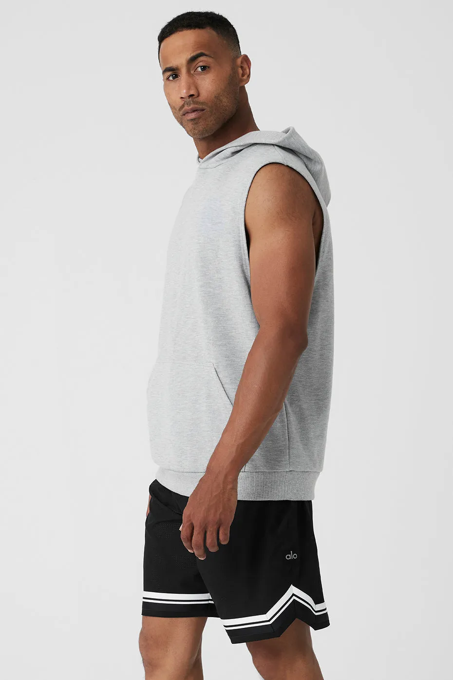 Chill Sleeveless Hoodie - Athletic Heather Grey