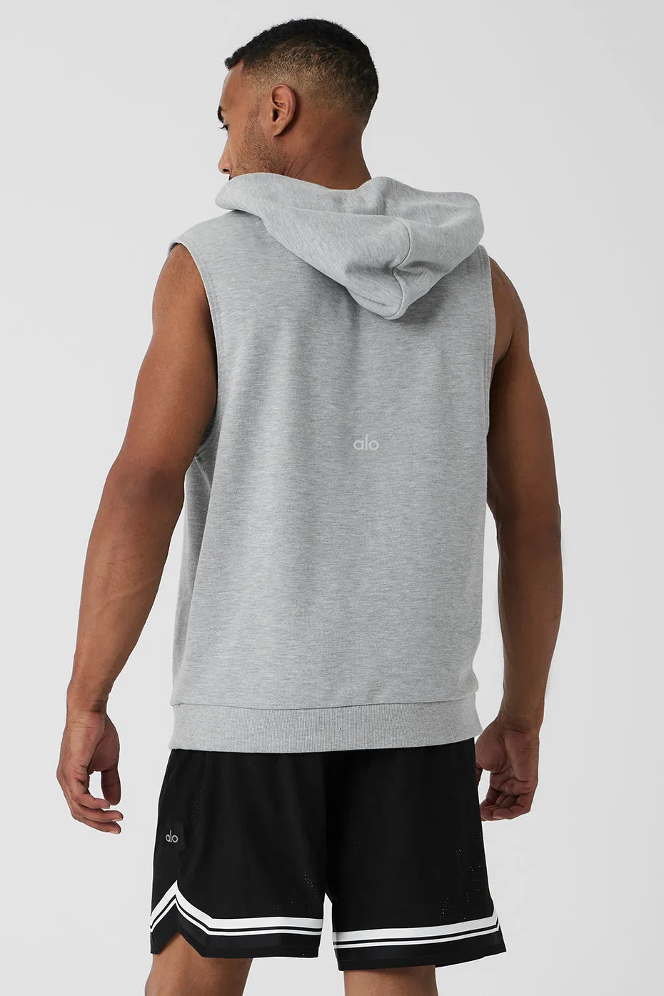 Chill Sleeveless Hoodie - Athletic Heather Grey