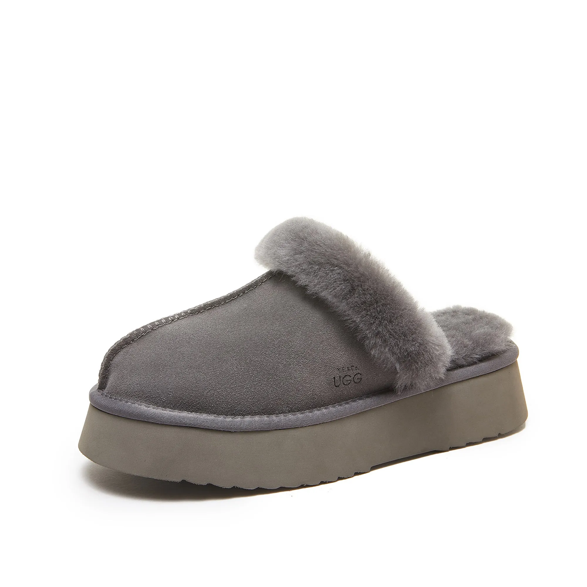 Classic Lady's Scuff - Platform Sole Premium Australian Sheepskin UGG Slippers