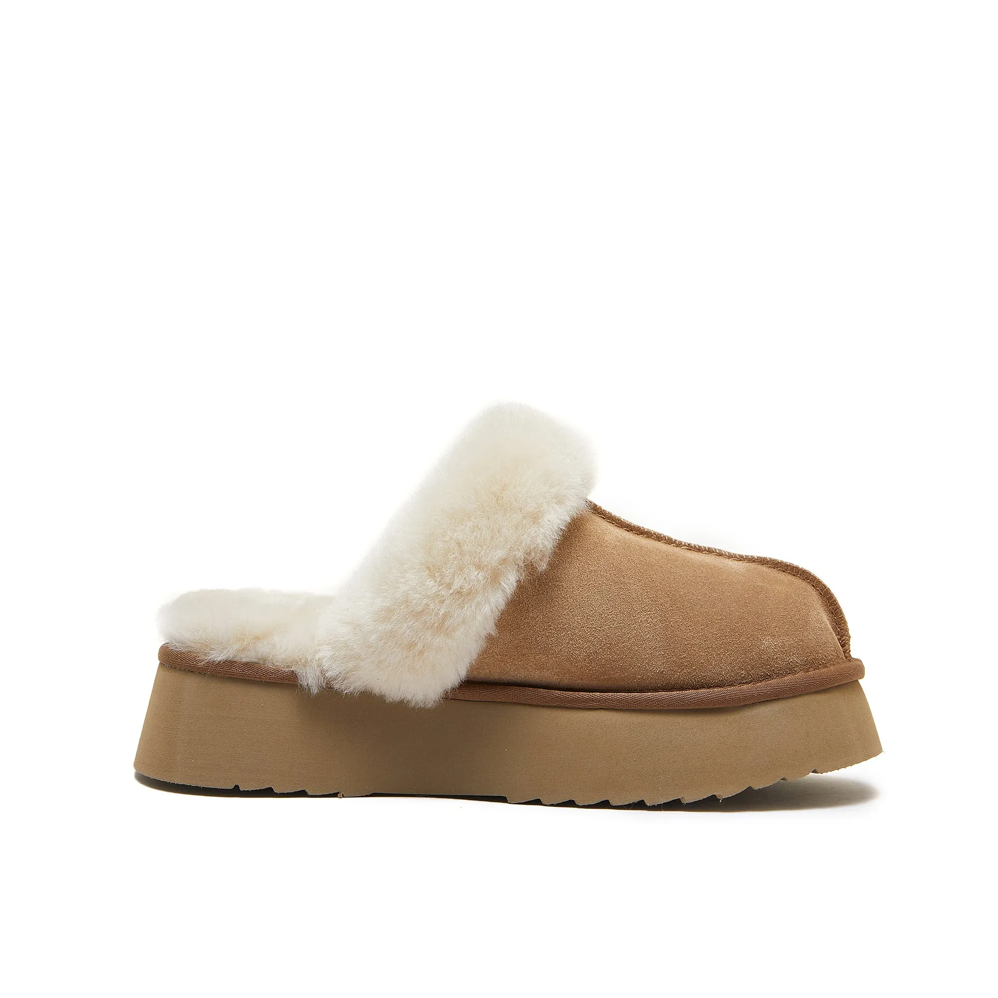 Classic Lady's Scuff - Platform Sole Premium Australian Sheepskin UGG Slippers