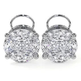 Cluster Diamond Earrings