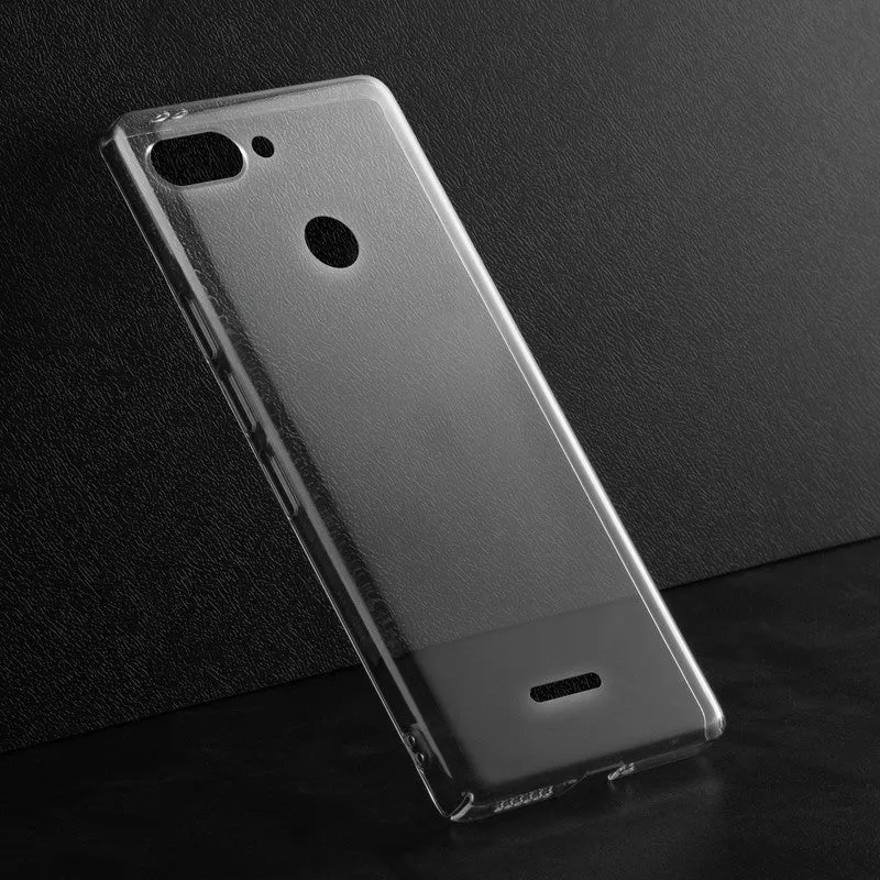 Crystal Clear Hard Back Anti-Yellowing Phone Case For Redmi 6