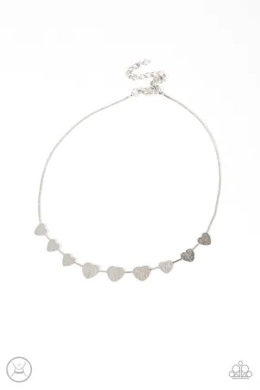 Dainty Desire - Silver Paparazzi Necklace