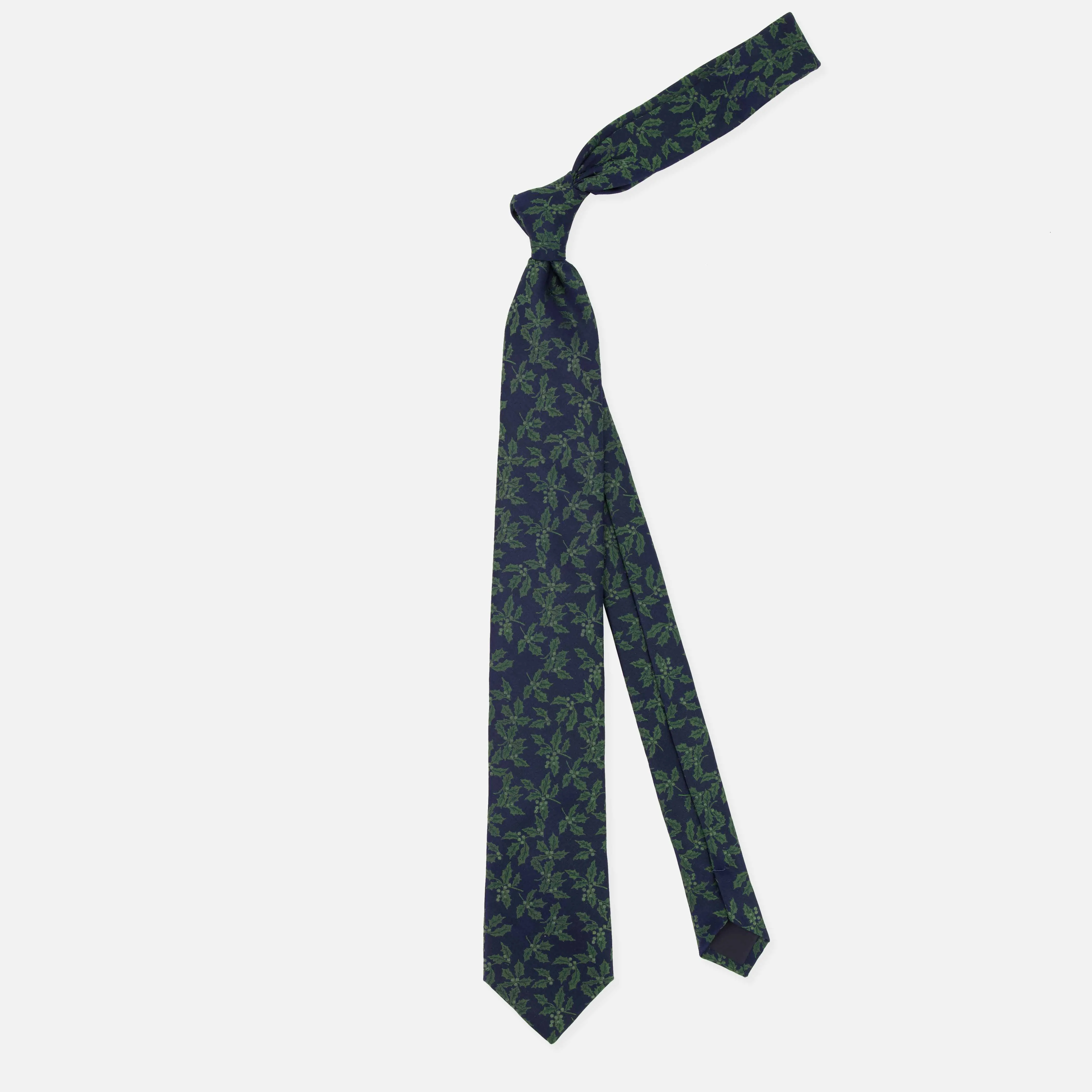 Deck The Halls Navy Tie