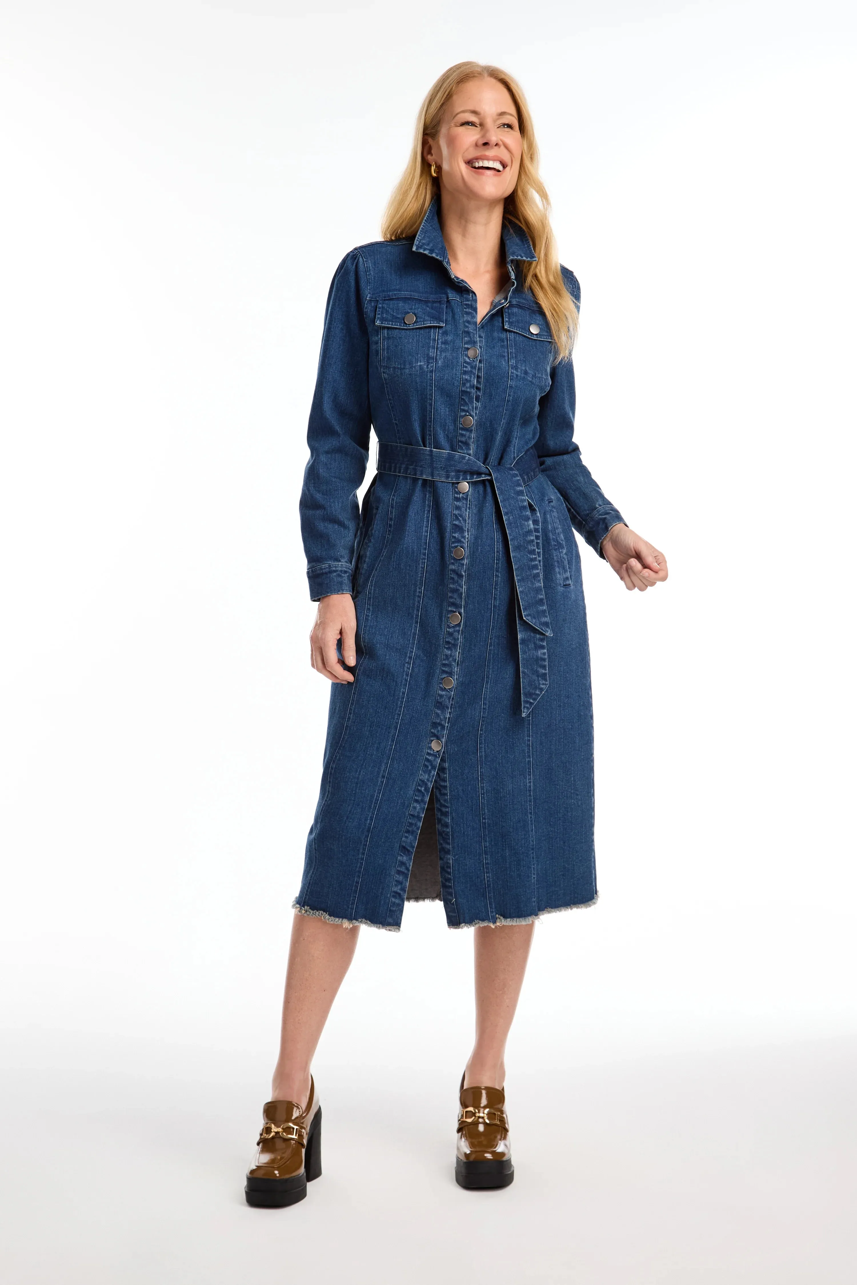 Denim Midi Dress