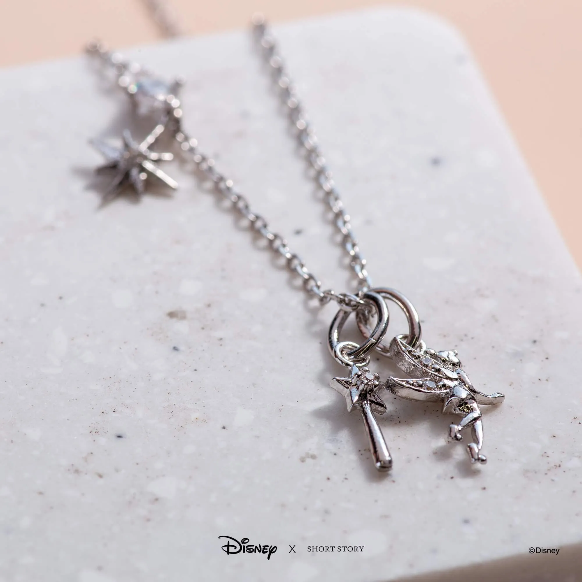 Disney Necklace Charm Diamante Wand