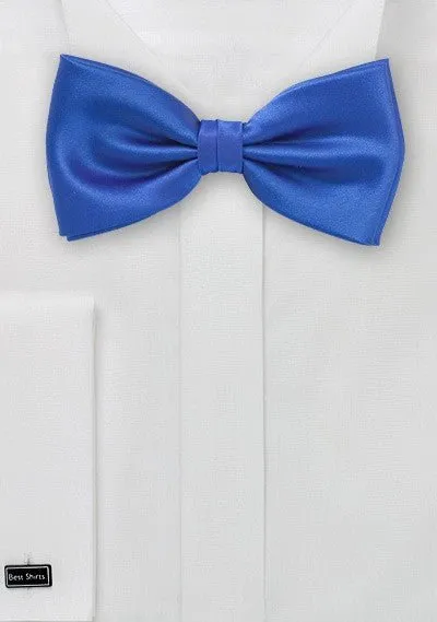 Dodger Blue Solid Bowtie