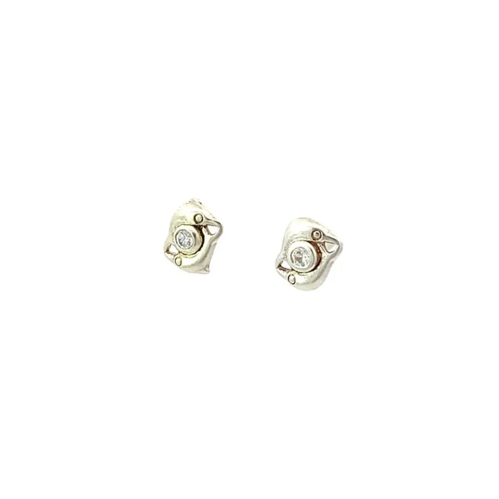 Dolly Dolphin 925 Sterling Silver Stud Earrings