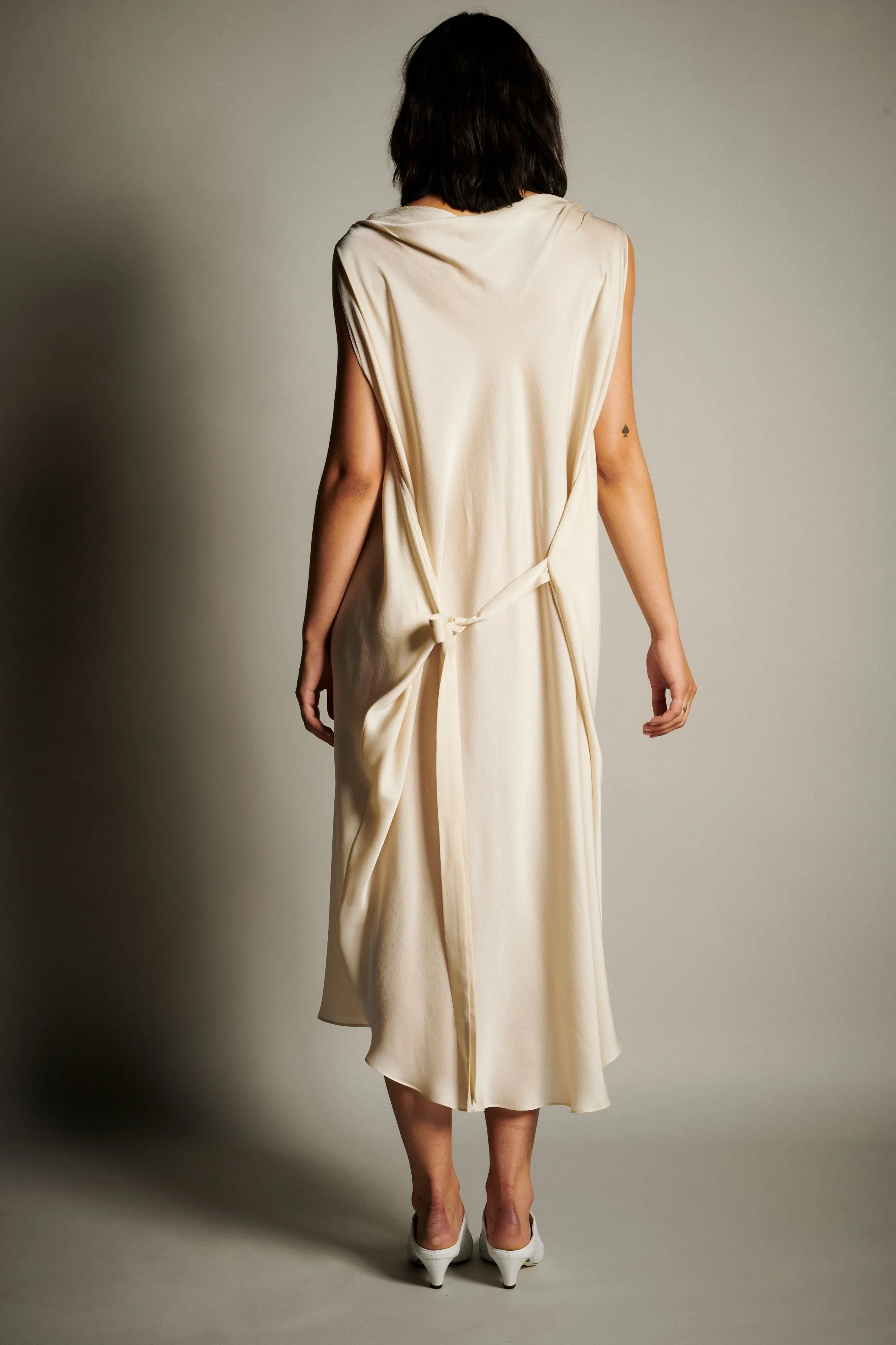 Double Wing Dress - Limestone