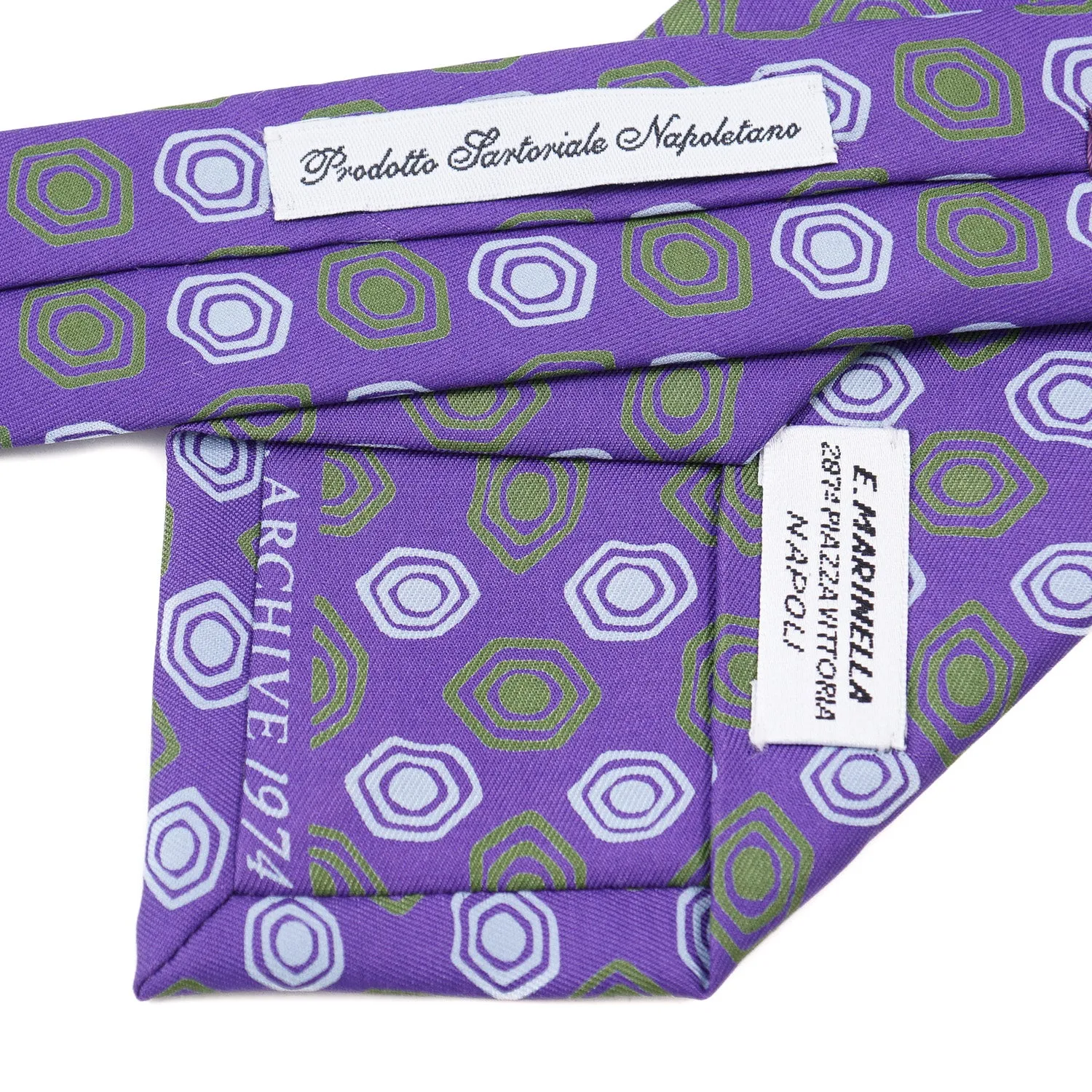 E. Marinella 'Archive' Print Silk Tie