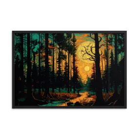 Forest Sunset Painting Edition